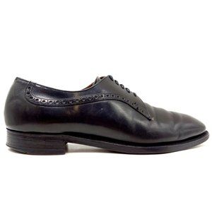 Alan McAfee Black Leather Lace Up Dress Oxfords Shoes Men's 9.5 C